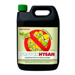 Protox HYSAN - 2,5L För rengöring och desinfektion av mögelsvamp.