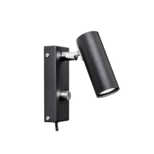 Puck vägglampa Svart