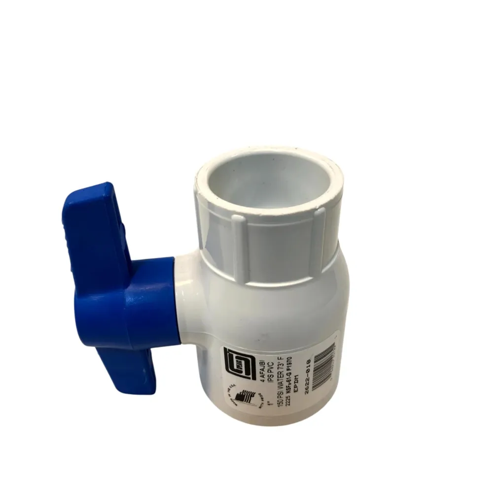 PVC kulventil 1'' hona/hona till Microsilk Marquis