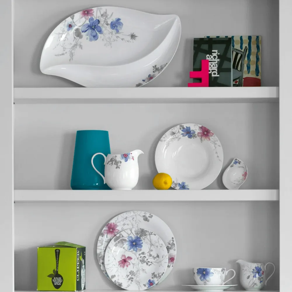 Regelletare Villeroy & Boch Mariefleur Gris Tallrik Djup 23 cm