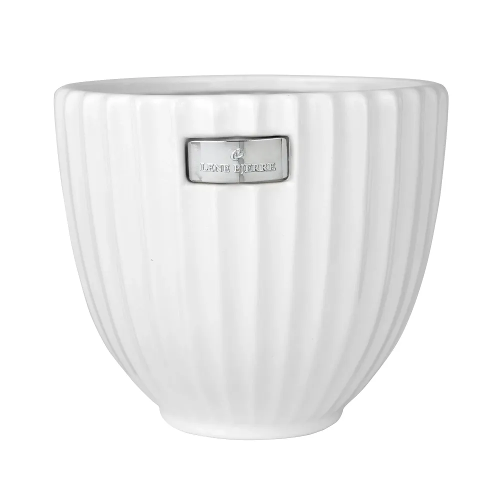 Rosalie kruka H16 Ø18 cm. pärla