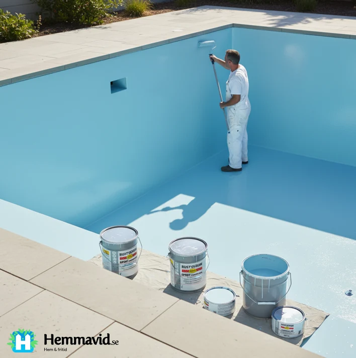 RUST-OLEUM EPOXI 5500 POOL FÄRDIG KULÖR Bas+Act - 4L- Hög ytfinish.