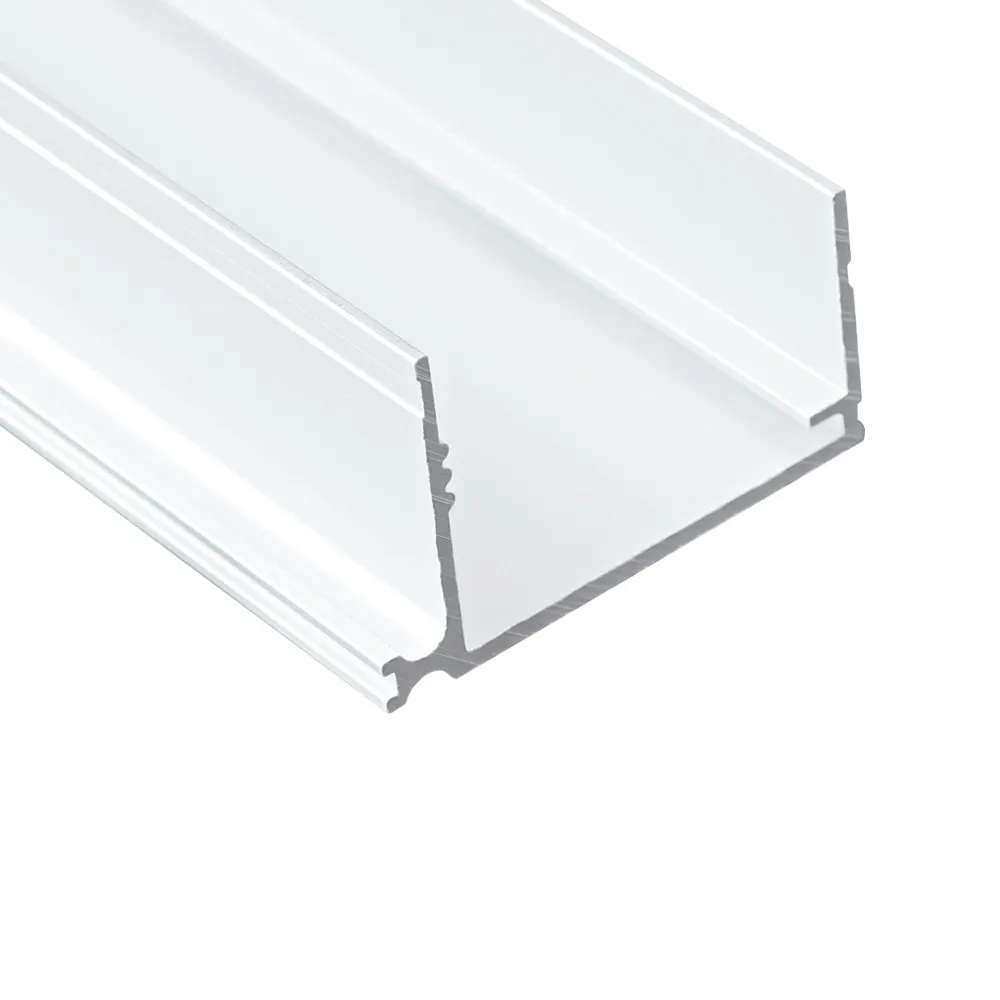 Safety Rated Ändprofil Aluwhite