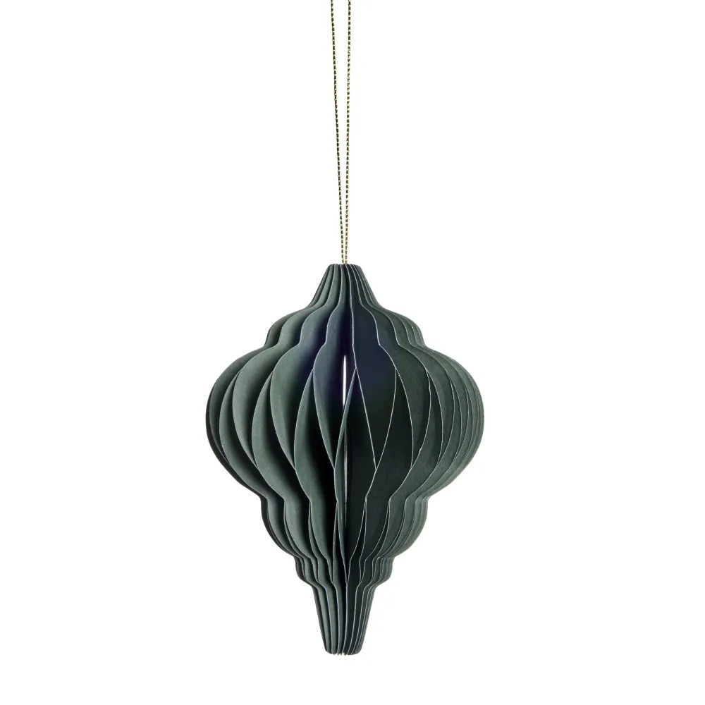 Safety Rated Poelle ornament H12 cm. grön