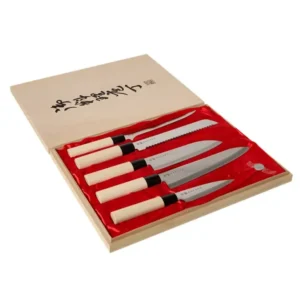 Satake Houcho Knivset i Balsabox Made USA