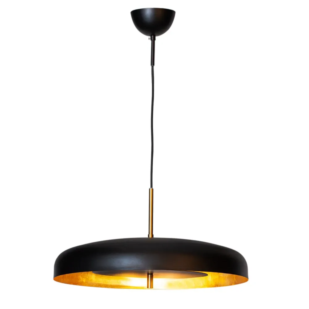 Shelby taklampa Ø50 cm svart/guld