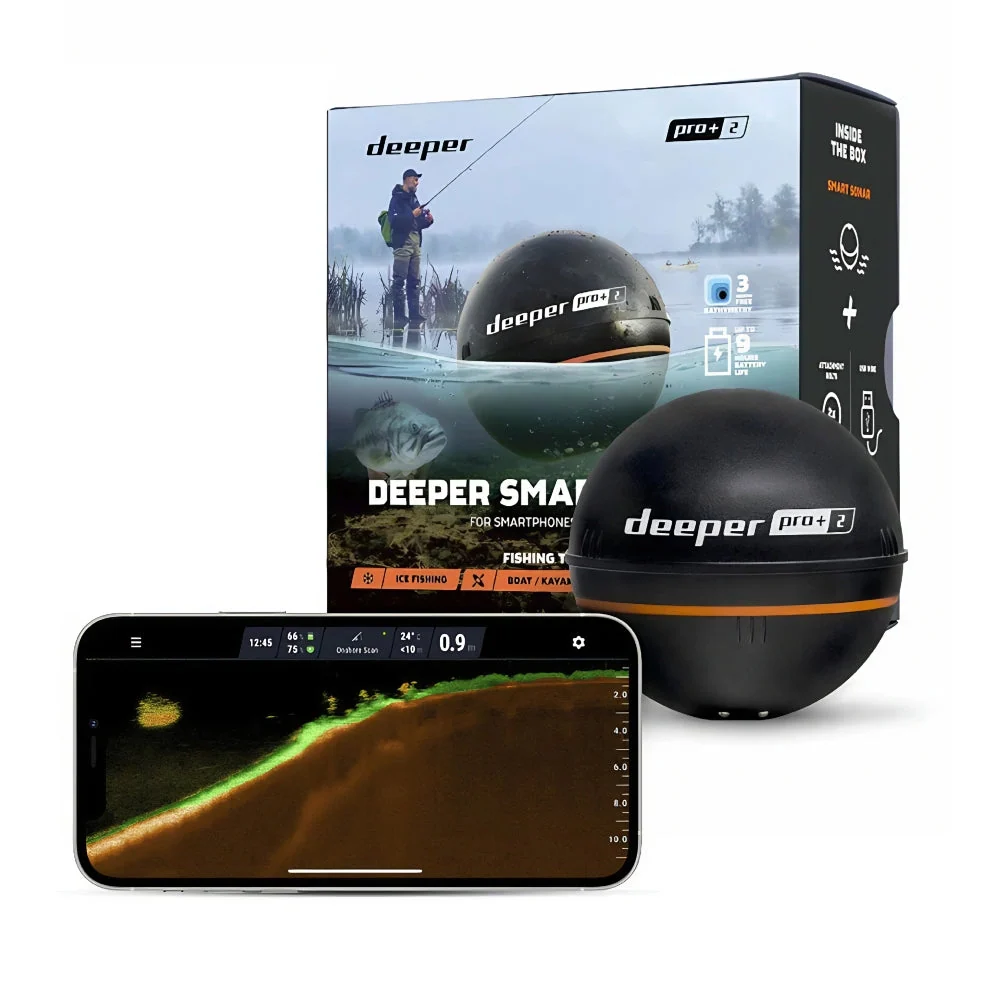 Säkerhetsgodkänd Deeper Wi-fi Sonar PRO+ 2