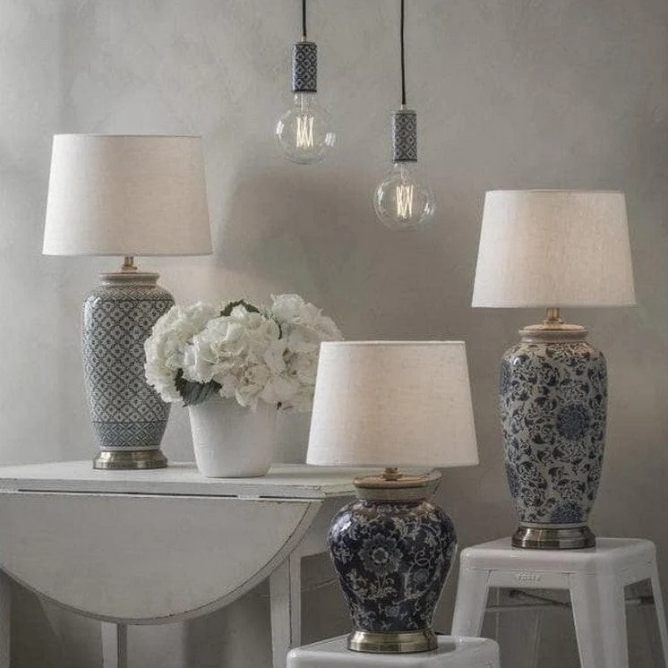 Säkerhetsgodkänd PR Home Lampfot Hong Fang Vit