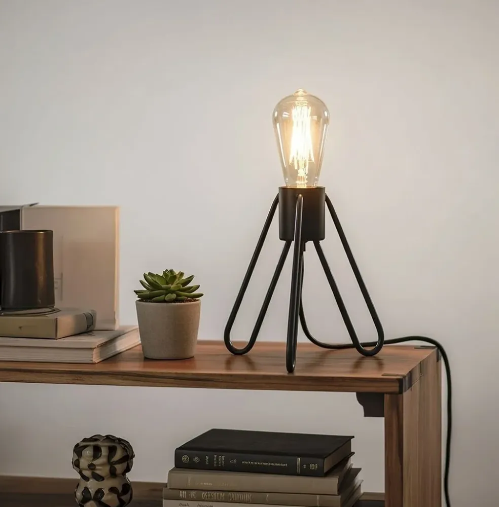 Säkerhetsgodkänd Raket Bordlampe