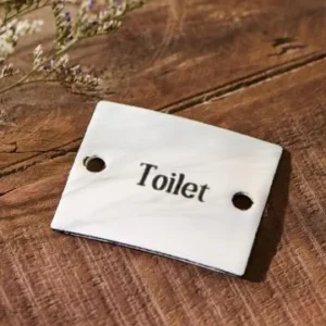 Skylt emalj TOILET Vibration Reduction