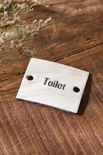 Skylt emalj TOILET Vibration Reduction