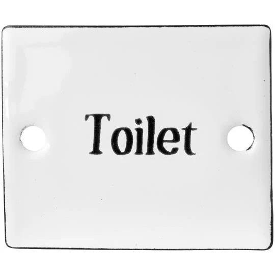 Skylt emalj TOILET Vibration Reduction