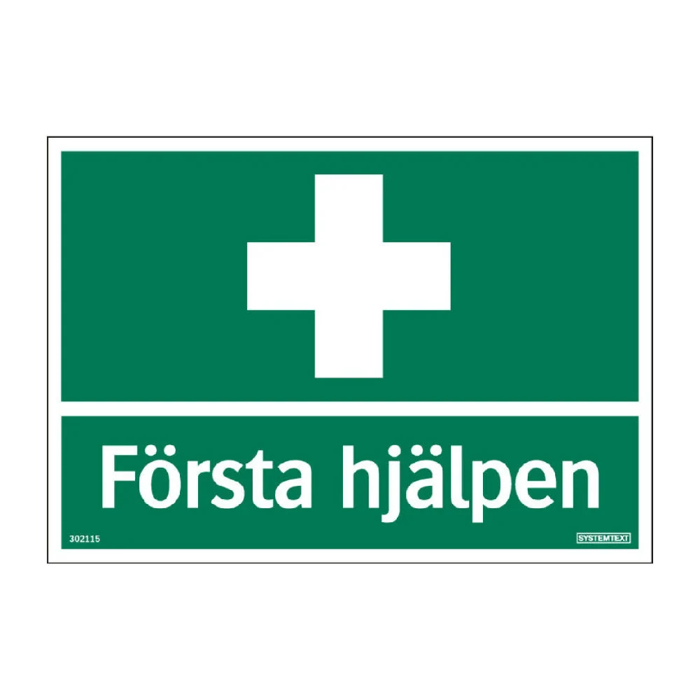 Skylt Första hjälpen 210x148 mm