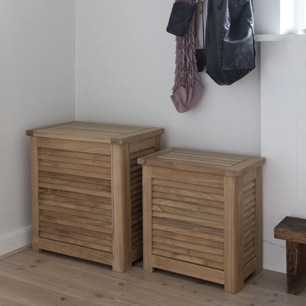 Stor Tvättkorg Teakwood