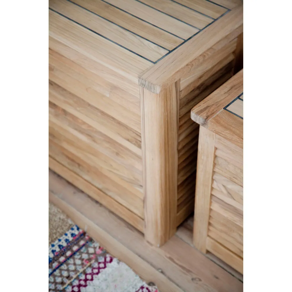 Stor Tvättkorg Teakwood