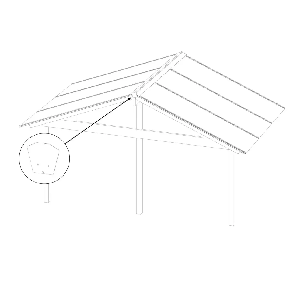 Täcklock Aluwhite Nock