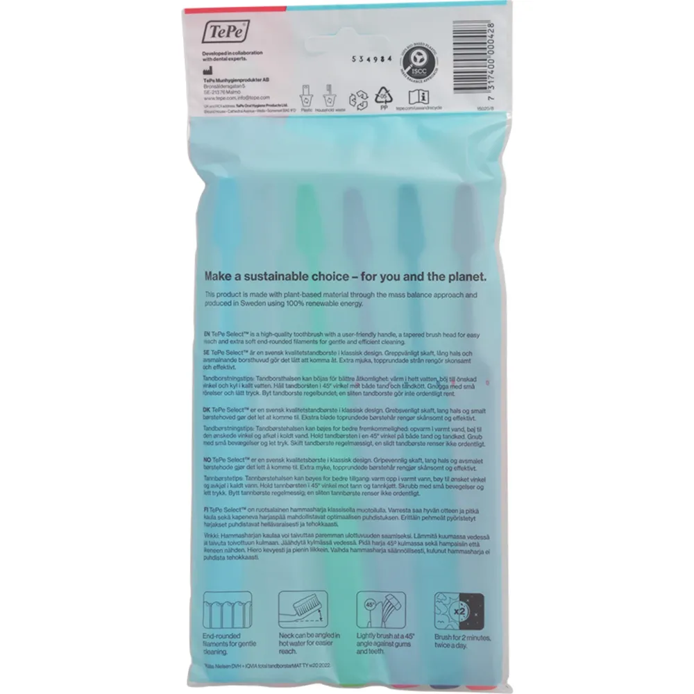 TePe Select X-tra Soft Tandborste 6 stk.