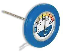 Termometer Rymlig rund Brushed Nickel