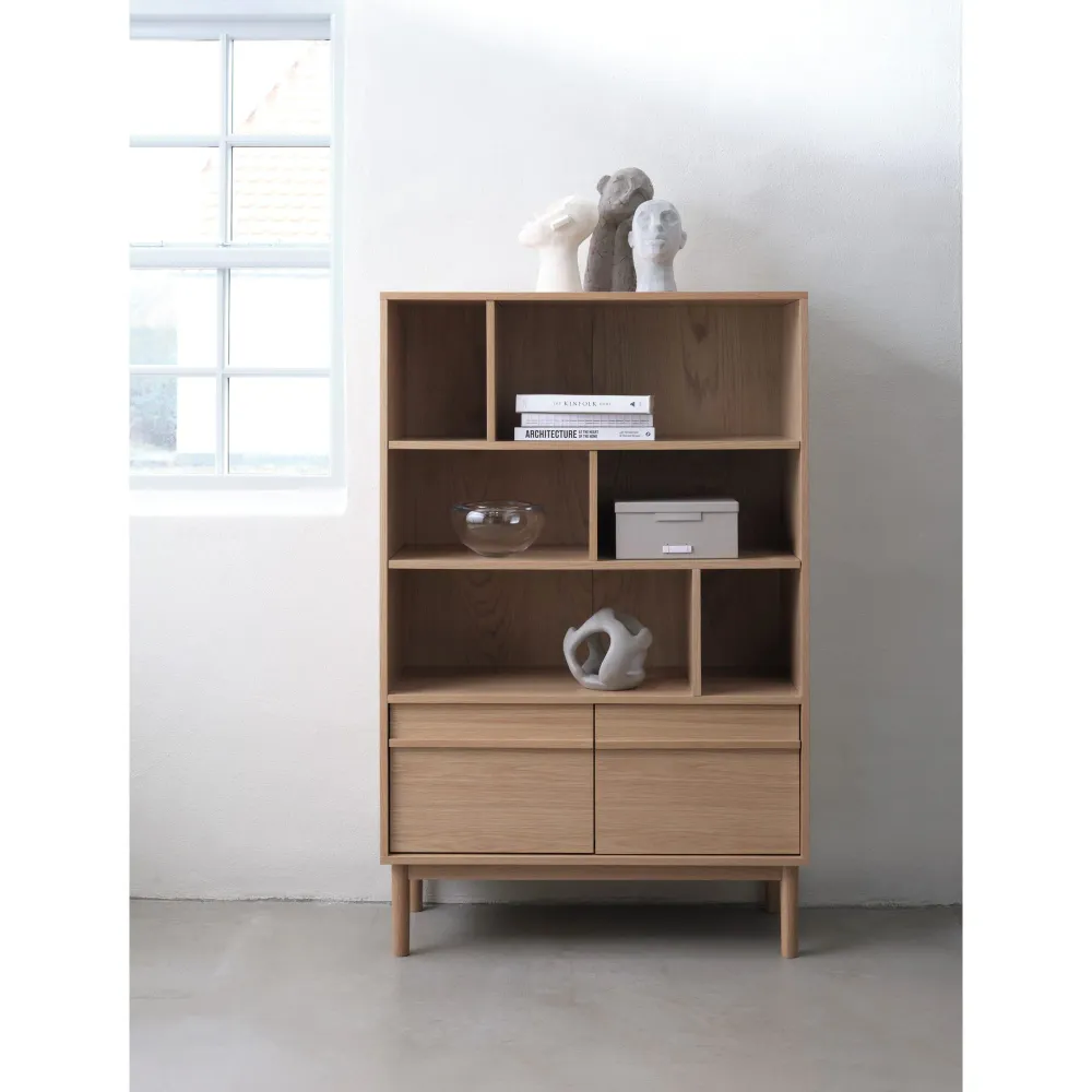 Terra Bokhylla 140 cm Real Ek Made USA