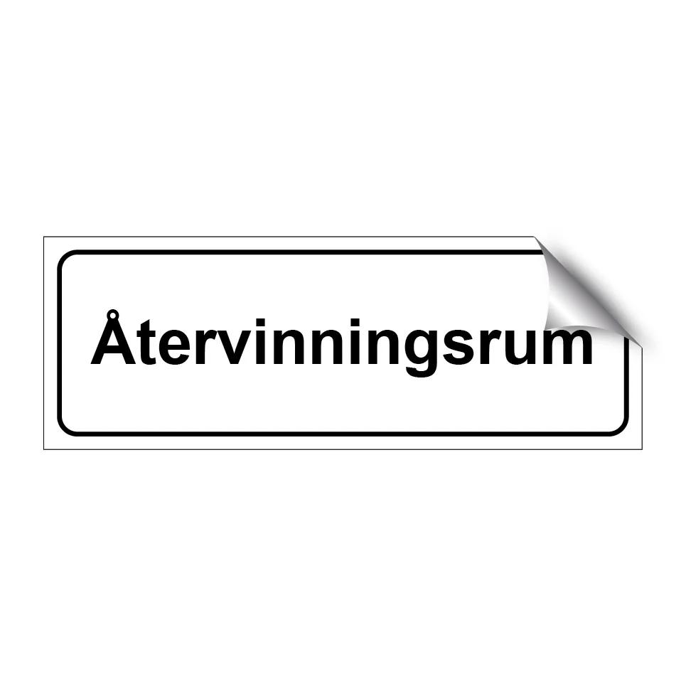 Återvinningsrum 225x80mm