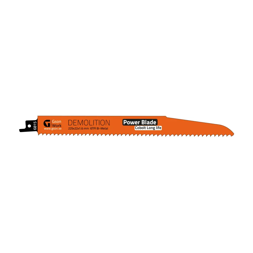 Tigerblade Demolition 225 x 22 x 1,6 mm, 6 TPI 10 st