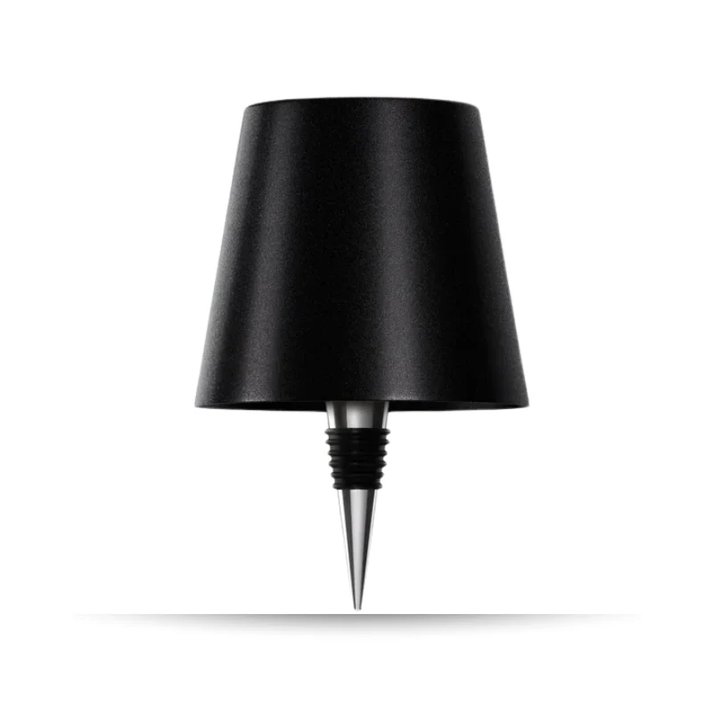 TipsyLamp™ l Inga kablar flasklampa Svart