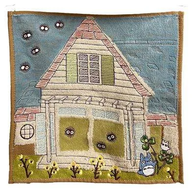 Travel Handduk Totoro & Kusakabe Hus 25x25 cm