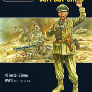 Trådlös Bolt Action - Afrika Korps Support Group (HQ, Mortar & MMG)