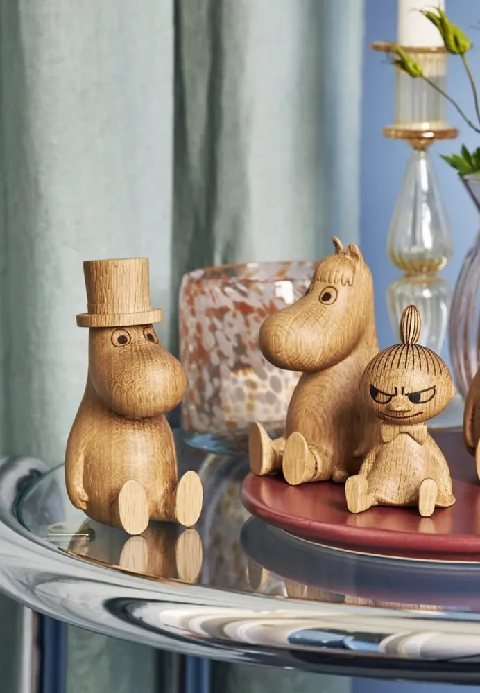 Trådlös Mumin Trädekoration Muminpappa Ek 10 cm