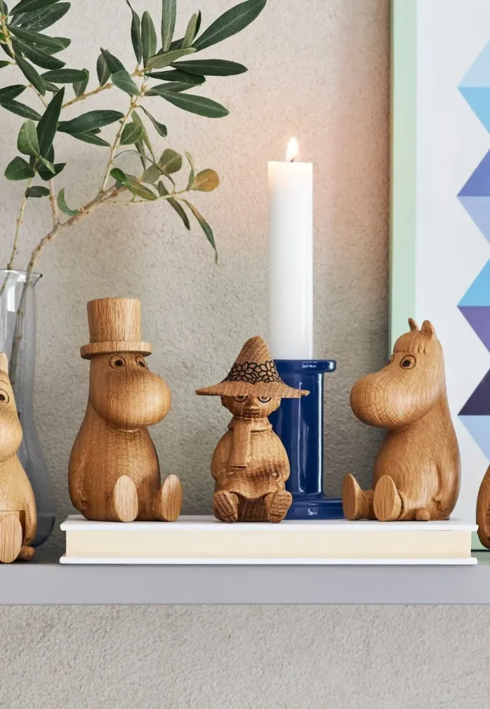 Trådlös Mumin Trädekoration Muminpappa Ek 10 cm