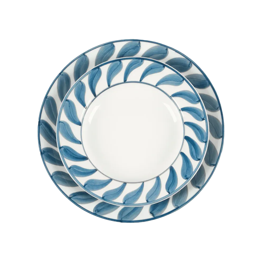 Trådlös Swirl Djup tallrik
