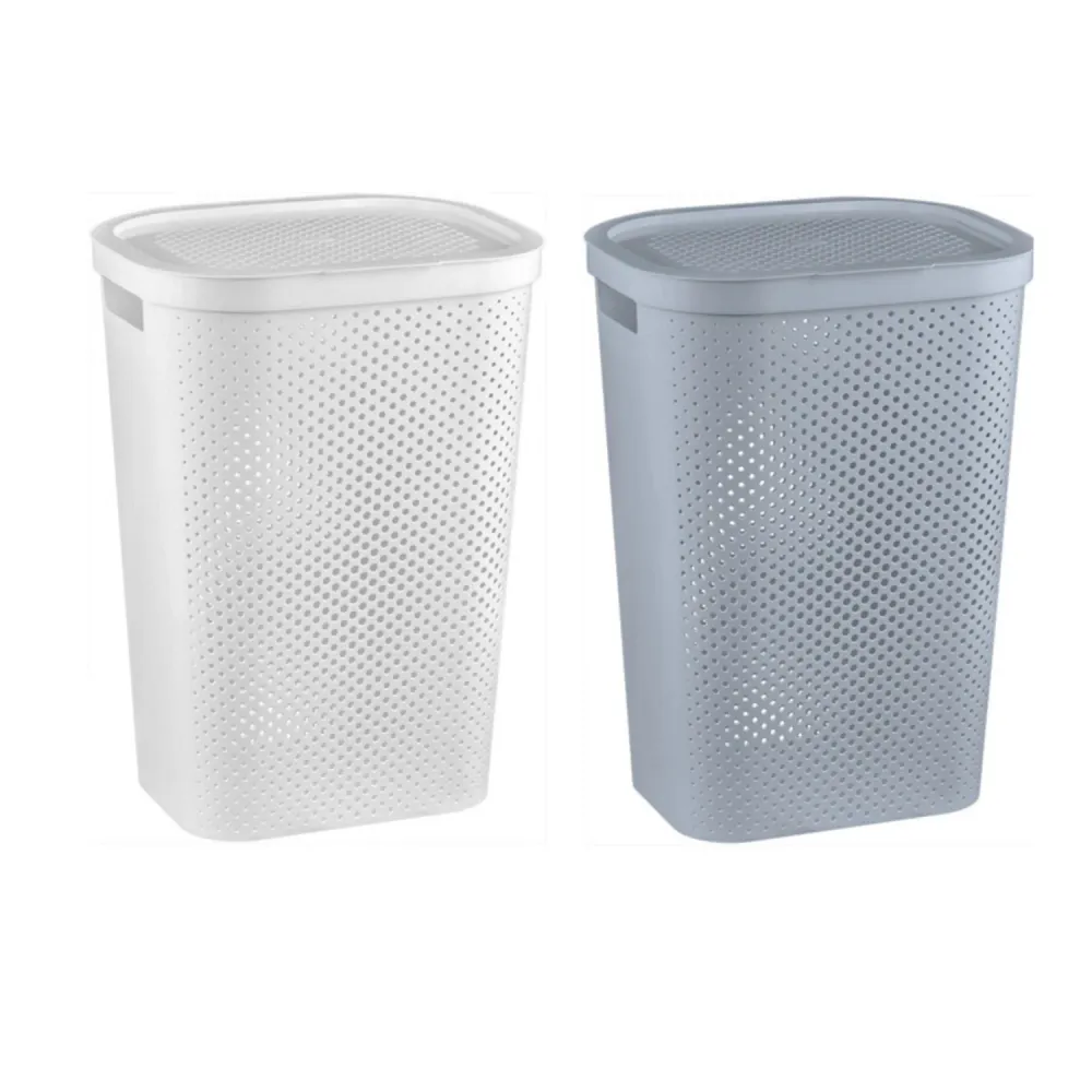Tvättkorg Curver Infinity 60L pärla plast
