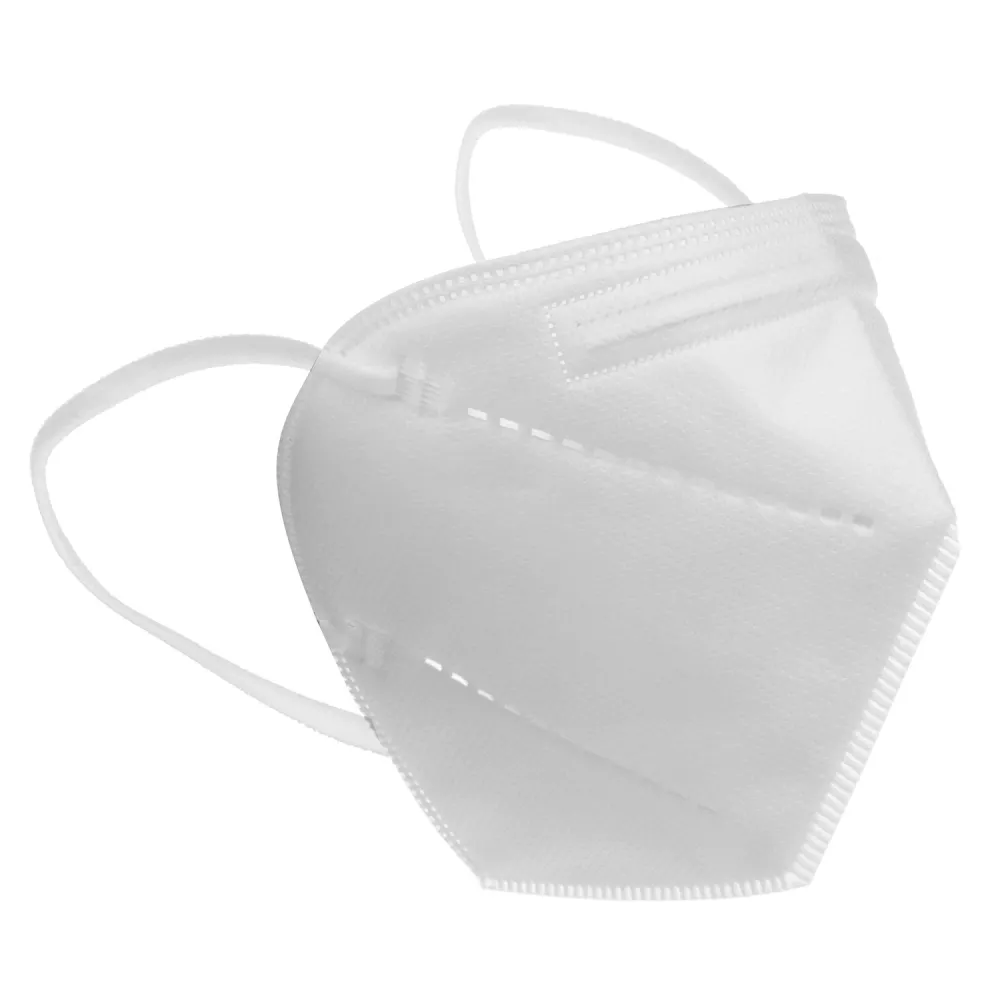 Uppsättning med 50 vita FFP2-filtermasker