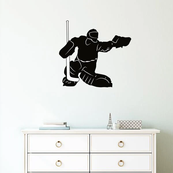 Väggdekor hockey målvakt Quick-Release