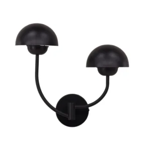 Vägglampa Venture Home Lyckorna Kolsvart Metall