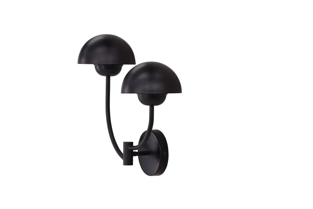 Vägglampa Venture Home Lyckorna Kolsvart Metall