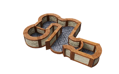 WarLock Tiles: Expansion Pack - 1 . Town & Village Angles & Curves | Lifetime Warranty