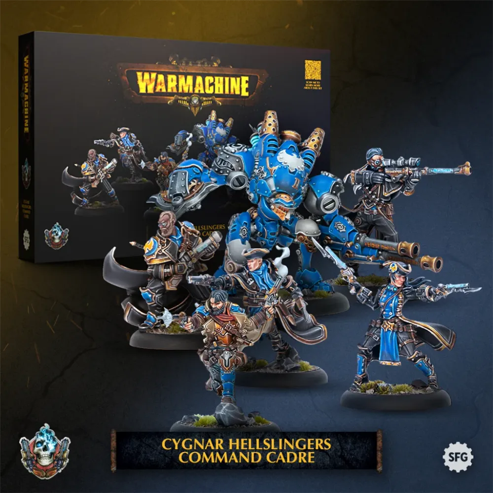 Warmachine: Cygnar Hellslingers Command Cadre