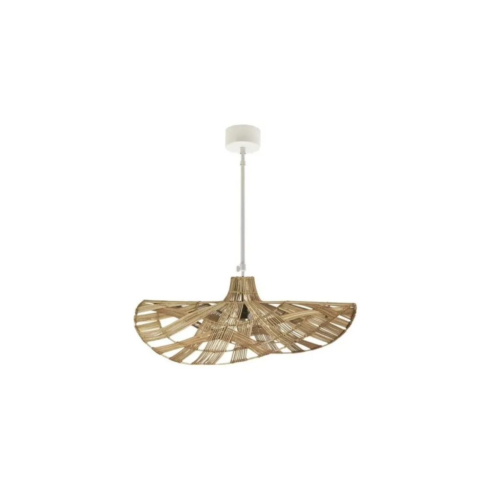 Wella taklampa 81cm Snö metall takkopp