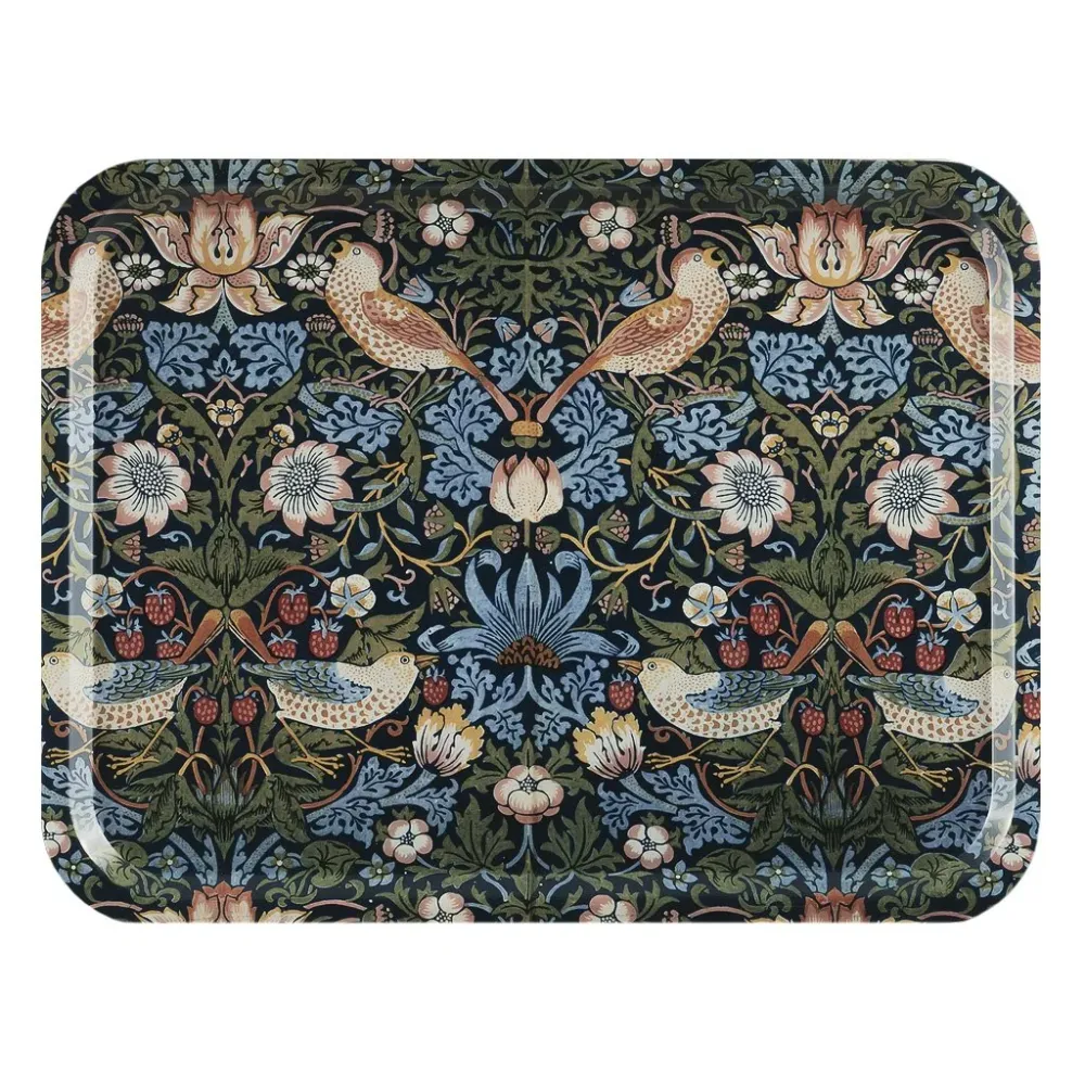 William morris bricka Strawberry Thief 43 x 33 cm