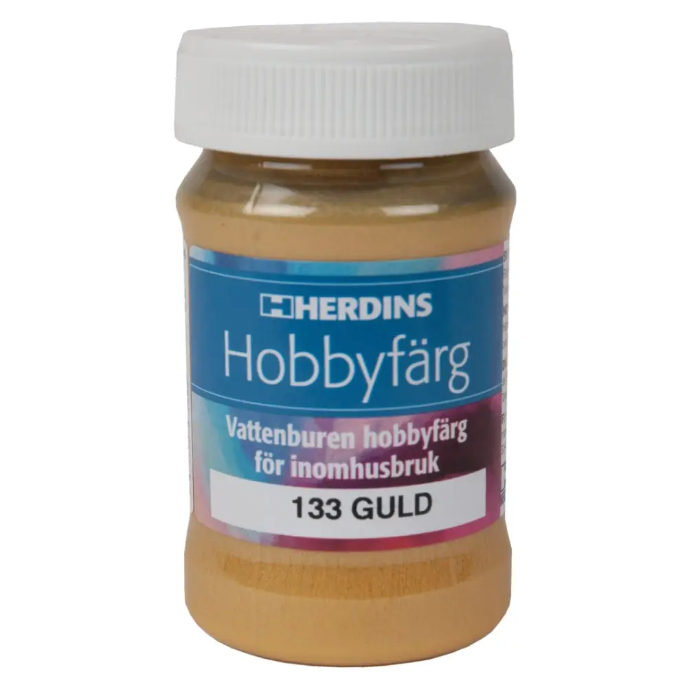 Herdins Hobbyfärg 133 Guld 100ml | CleanNest