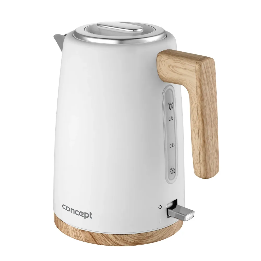 Concept Vattenkokare RK3315, 2200W, 1.7L, Pärla – Stilren och Kraftfull Vattenkokare för Snabb Uppkokning