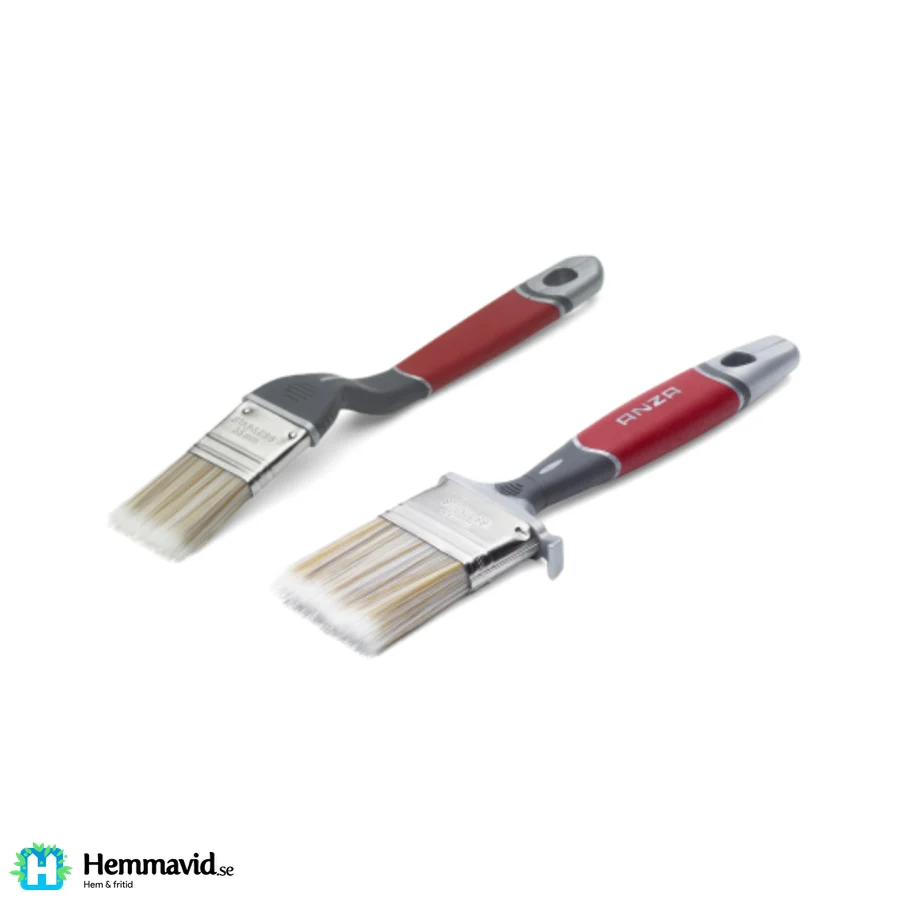 ANZA High-end Lackpenselset - 50mm rak & 35mm vinklad = 2 delar