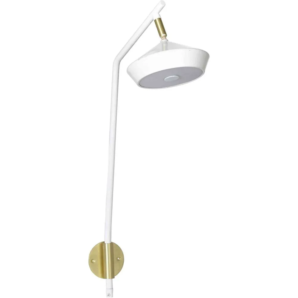 Geometri Vägglampa Vit/guld 53cm