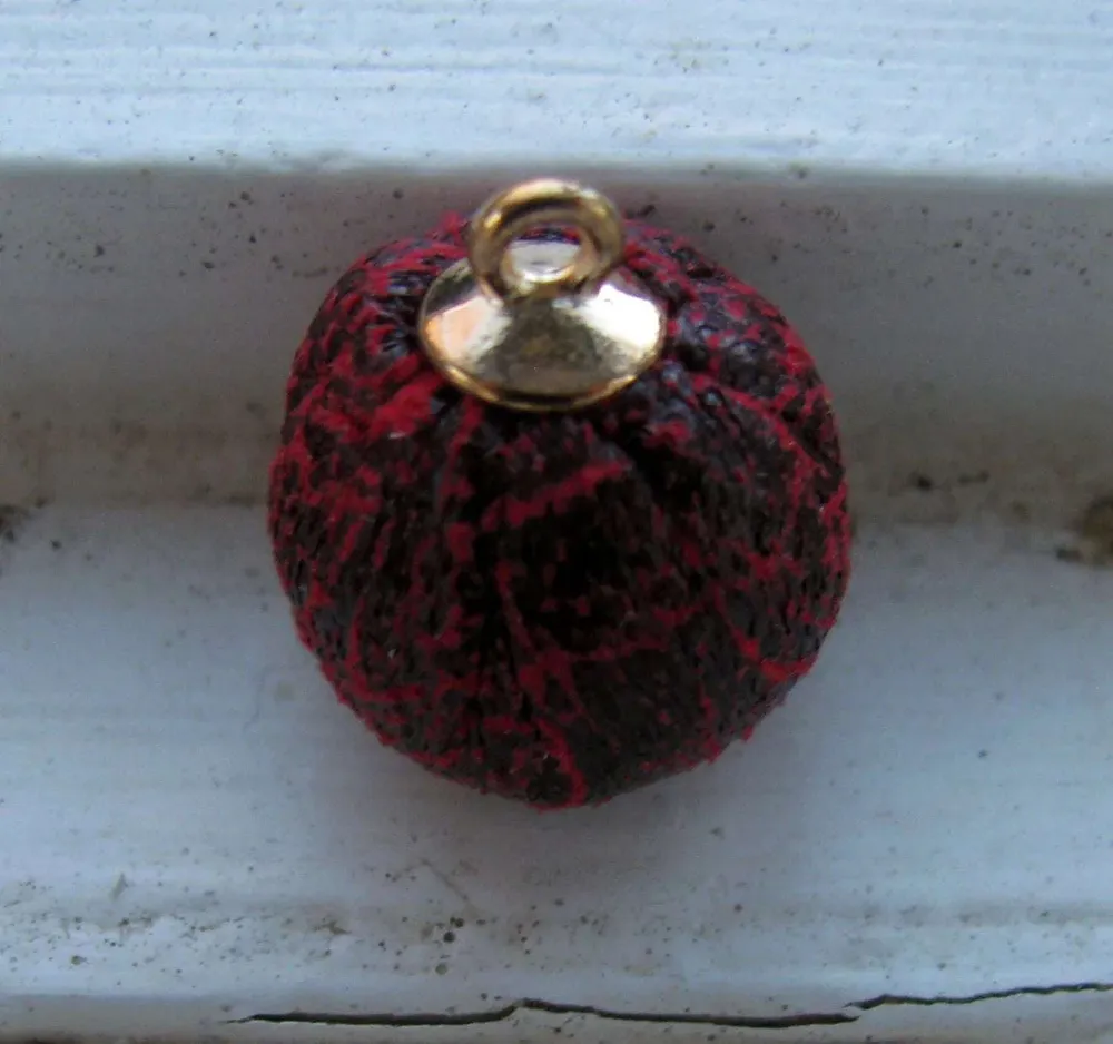 Hänge Boll - Orm-Mönstrad Röd 16mm